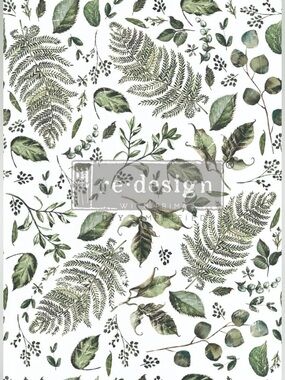 Redesign with Prima Decor Transfer | FERN WOODS | RARE (retired) | 22” x 30”